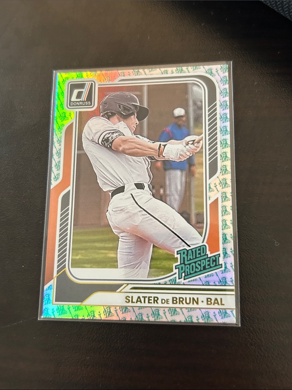 Donruss Rated Prospect Slater De Brun Baltimore Orioles Baseball Card